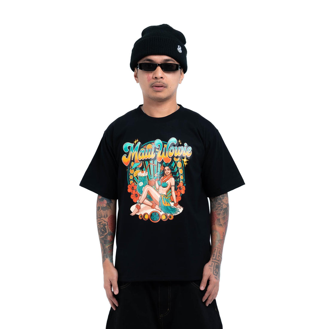 Tropical Maui Tee (Black)