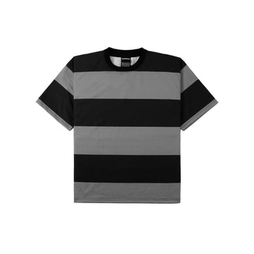 Grey Blocks Striped Tee