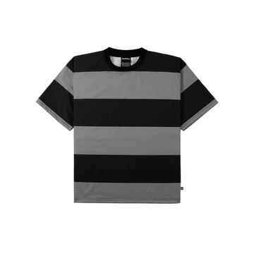 Grey Blocks Striped Tee