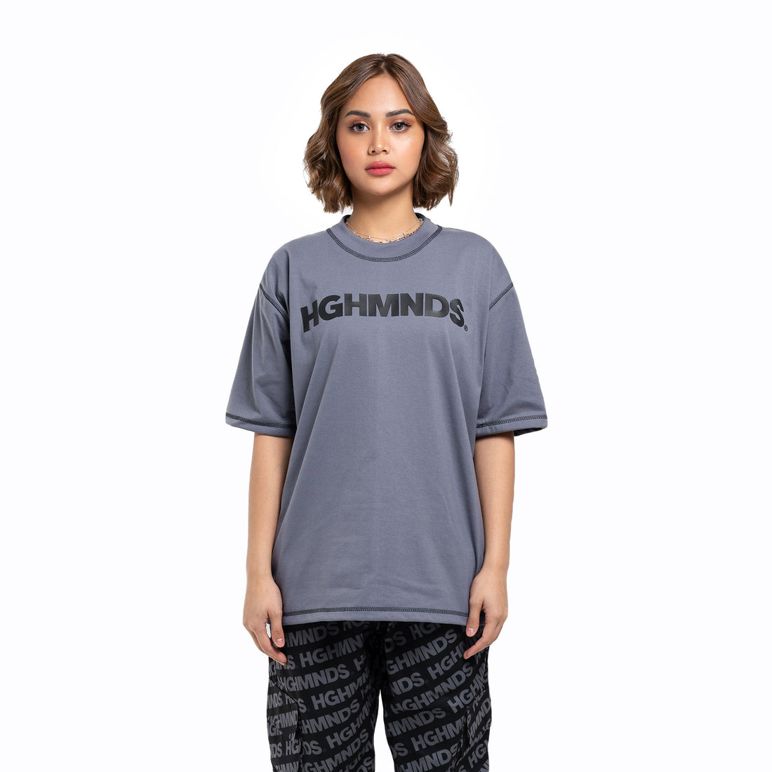 Chest Piece Logo Gray Tee