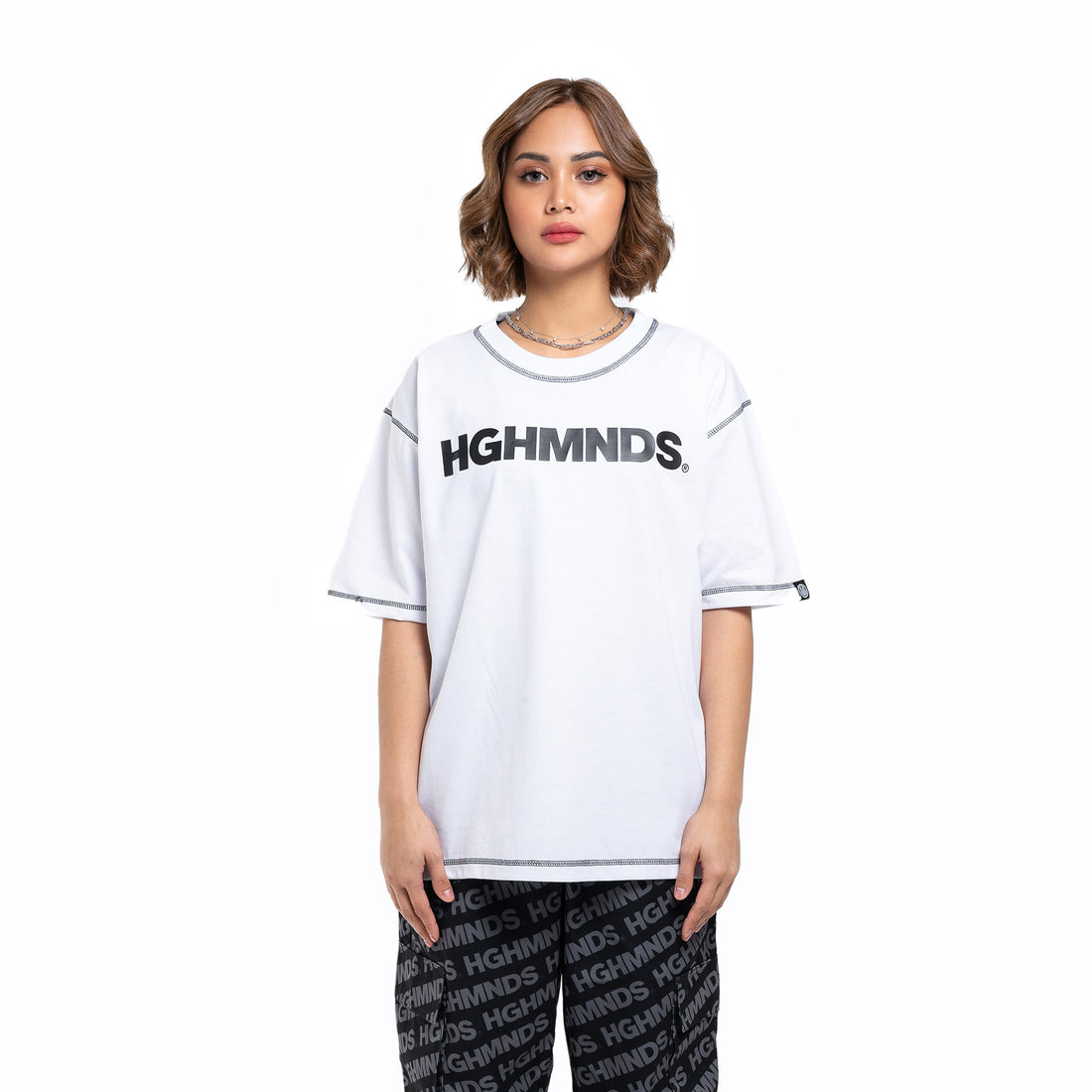 Chest Piece Logo White Tee