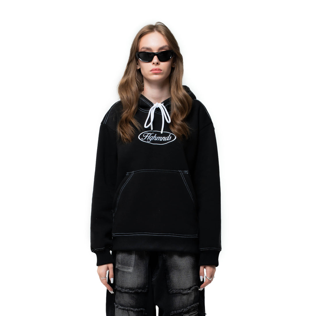 Manuscript Black Hoodie