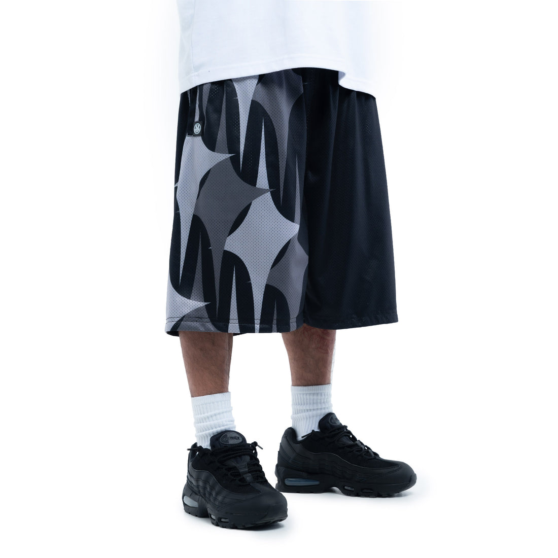 Diamond Drill Grayscale Shorts