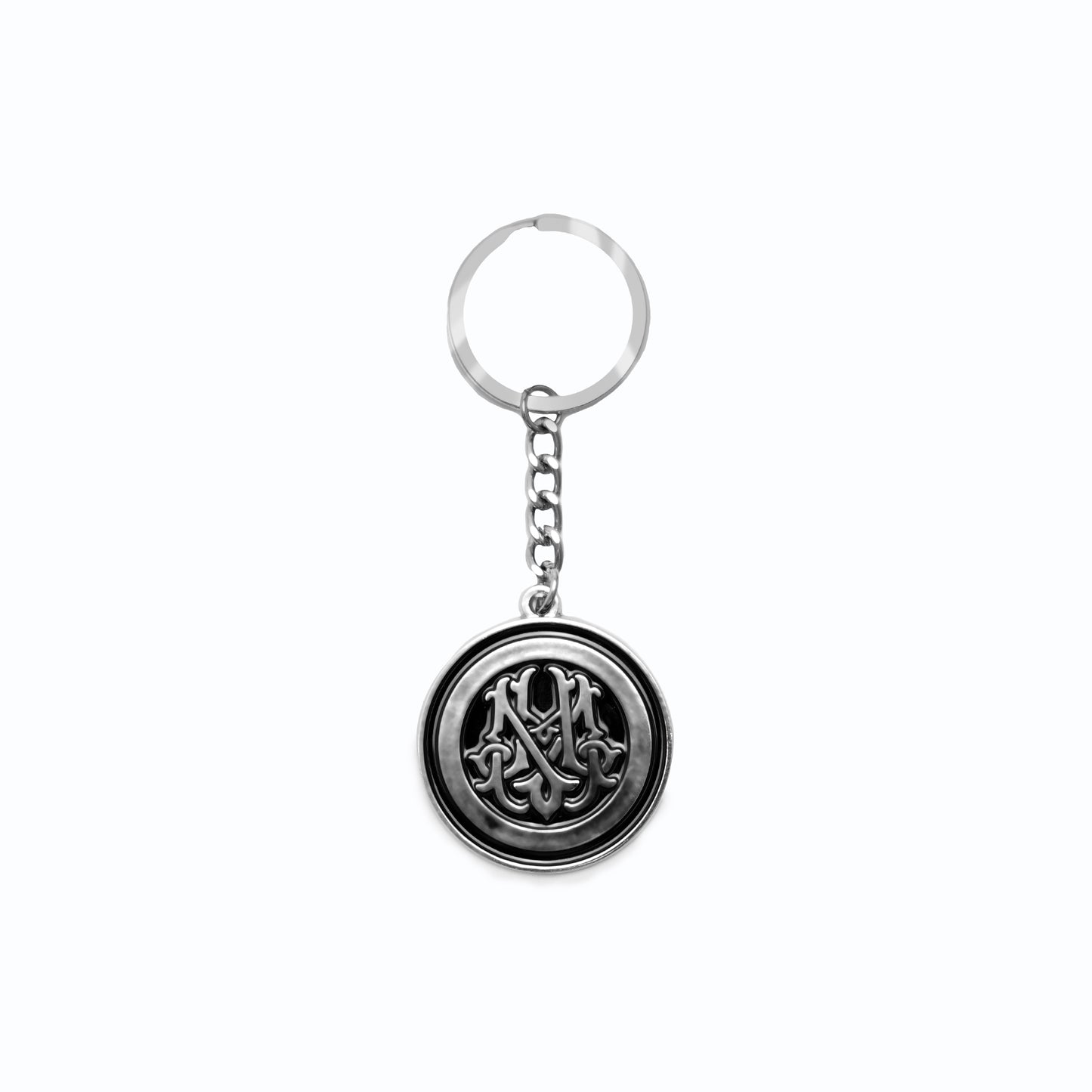 Silver Circle Keychain