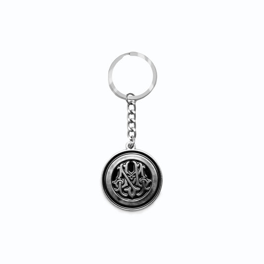 Silver Circle Keychain