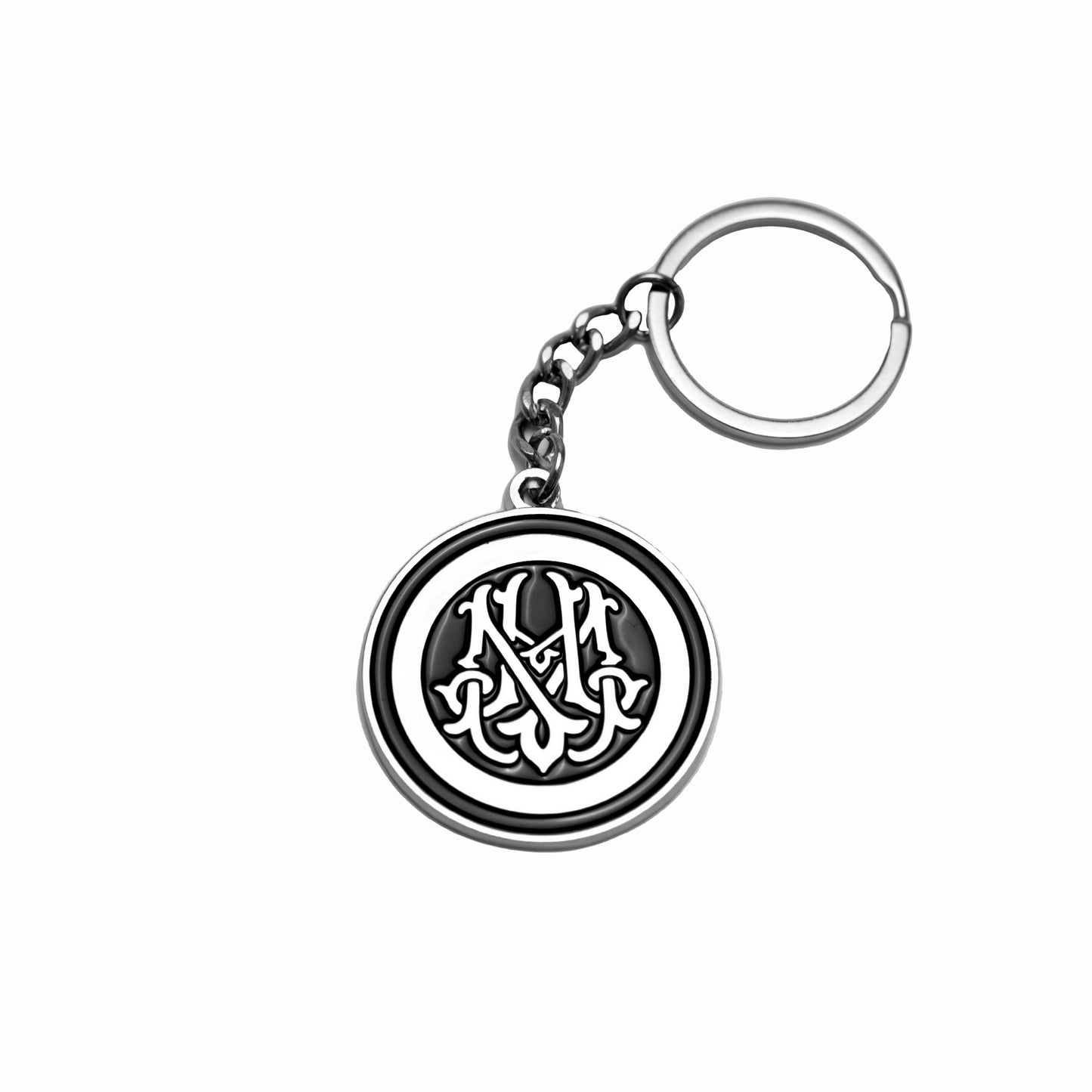 Silver Circle Keychain