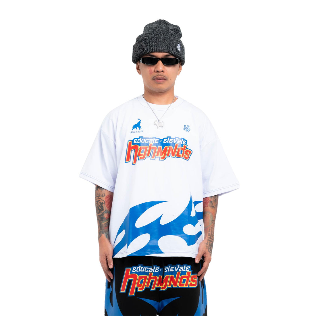 Blueblades Tee (White)