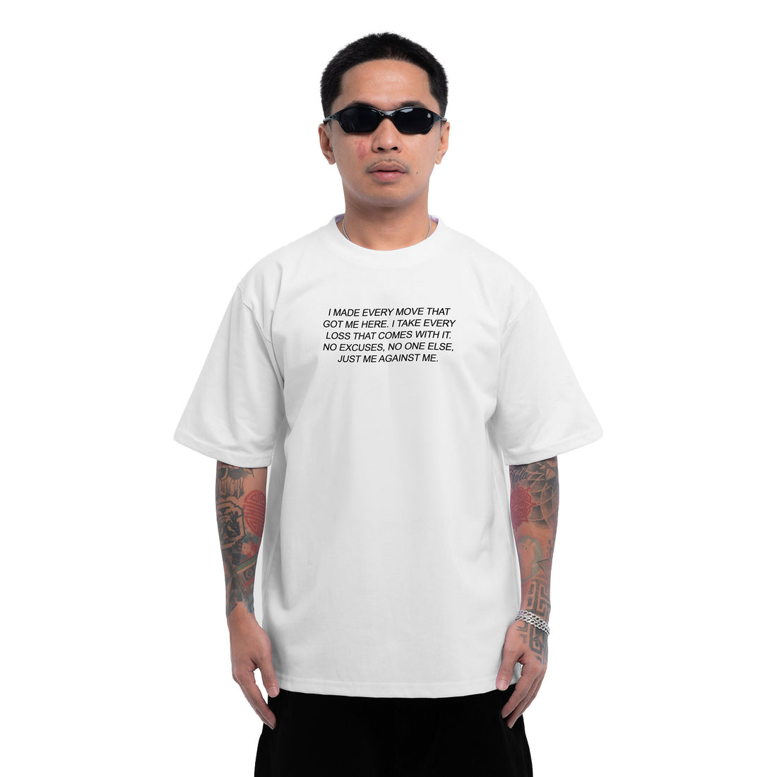 No Excuses Shirt White Tee