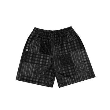Plaid Planet Shorts (Gray)