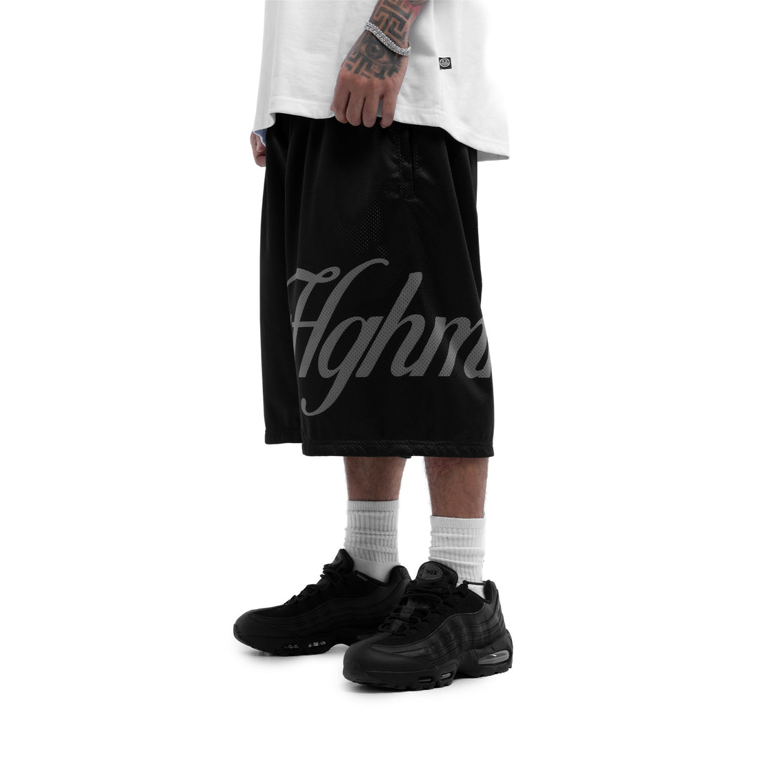 Letter Lean Shorts (Black)