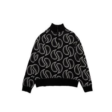 Fancy Tears Knitted Halfzip Jacket