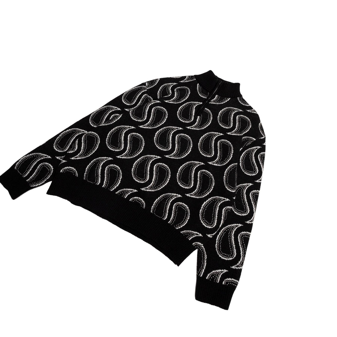 Fancy Tears Knitted Halfzip Jacket