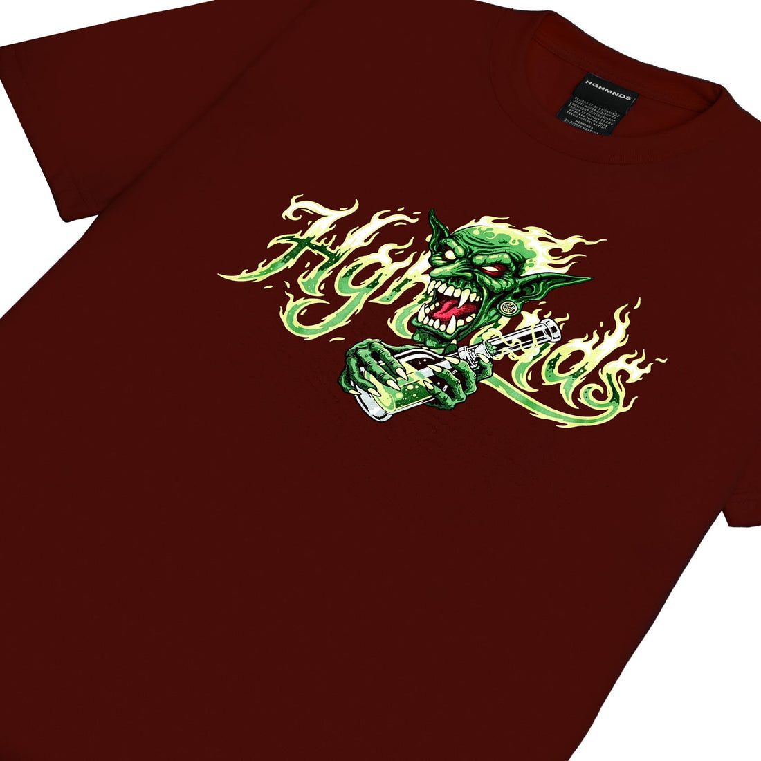 Green Beast Tee (Maroon)