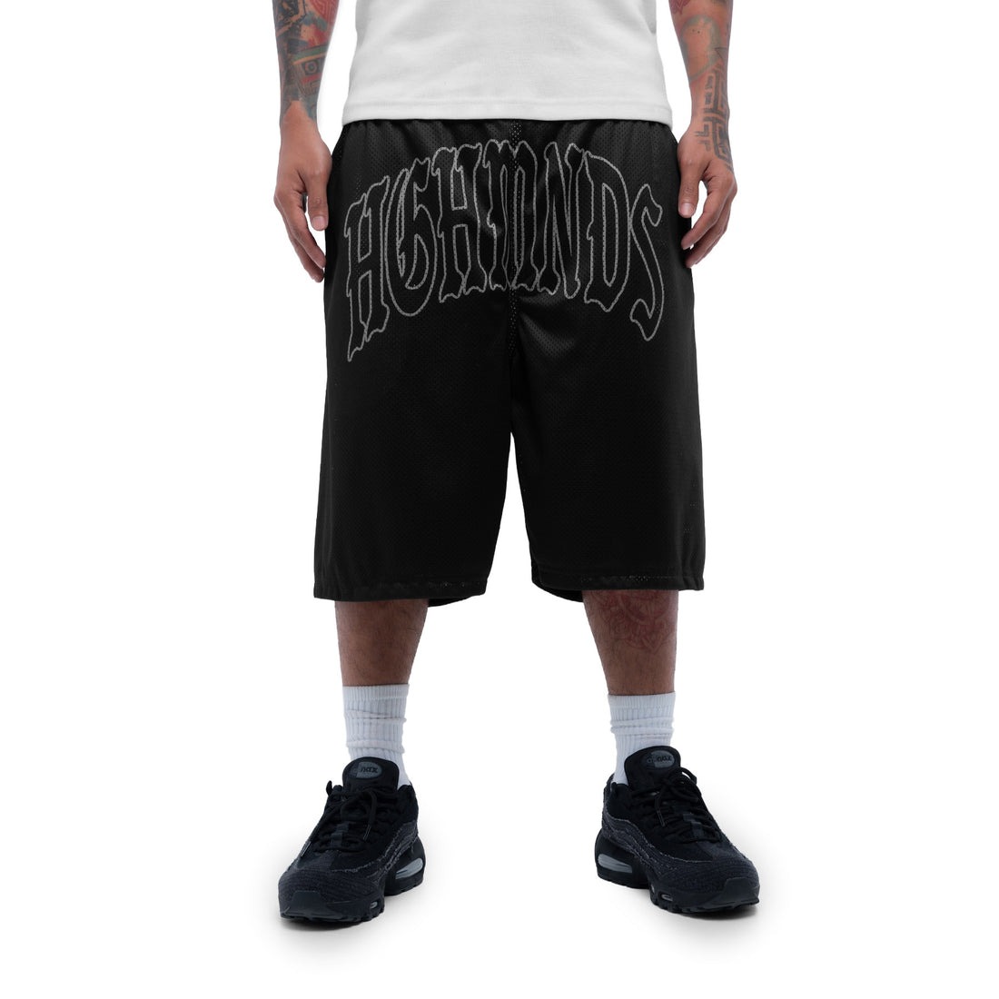 Arc Letter Black Shorts