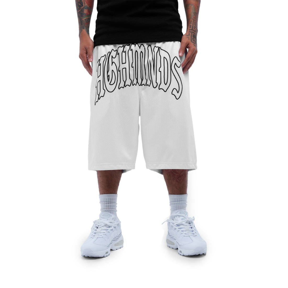 Arc Letter White Shorts